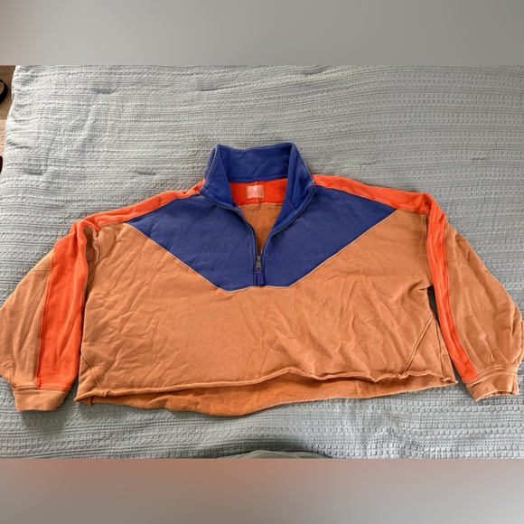 FP Movement by Free People Tops - FP Movement by Free People Blue and Orange Jacket